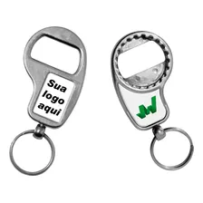 Kit 55 Chaveiros Abridor De Metal Personalizados Cor Prateado Foto mini 2