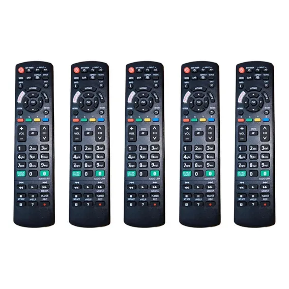 Kit 5x Controle Remoto Compatível Com Tv Panasonic Tnqe299cs Foto 1