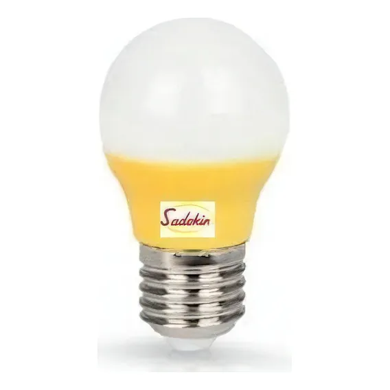 Kit 5x Lampada Bolinha Led Color Sadokin 2w 220v E27 Amarela Foto 1
