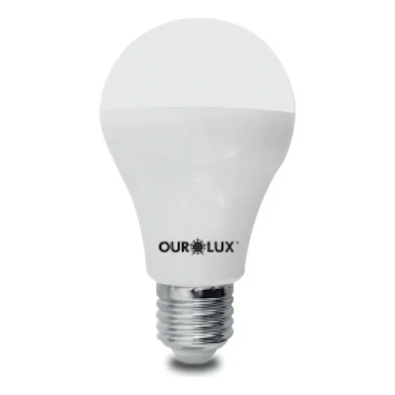 Kit 5x Lampada Bulbo Super Led Ourolux 12w 6500k Bivolt Foto 1