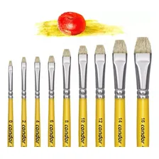 Kit 5x Pincel Condor 454 Chato - 02 Ao 10 Foto mini 2