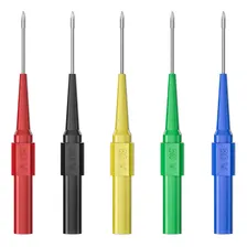 Kit 5x Ponta Prova Agulha 0.7mm Para Cabo Plugue Banana 4mm Foto  mini 1