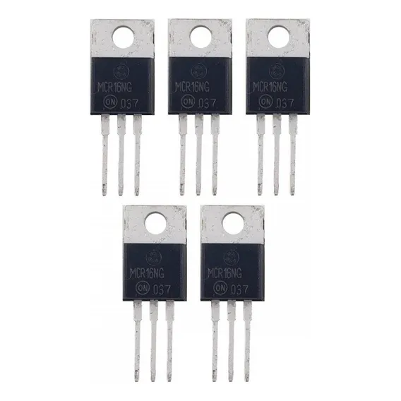 Kit 5x Tiristor Src On Semiconductor - Mcr16ng Foto 1