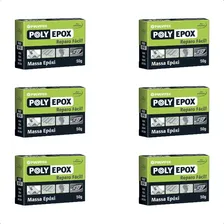 Kit 6 Adesivo Epóxi Cola Massa Para Fixação Profissional Foto mini 1