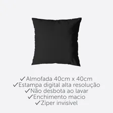 Kit 6 Almofadas Cheias 40cm X 40cm Decorativas Estampadas Cor Lhama Foto mini 4