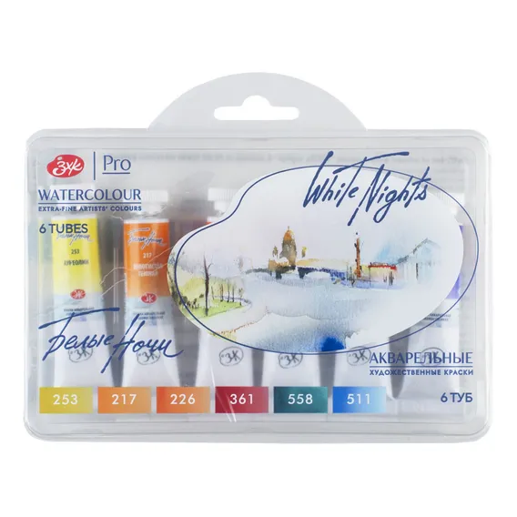 Kit 6 Aquarelas White Night Tubo Autumm 2108 Foto 1