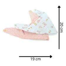 Kit 6 Babador Bandana Impermeavel Para Bebe Algodao Macio Feminino Foto mini 3