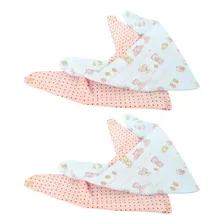Kit 6 Babador Bandana Impermeavel Para Bebe Algodao Macio Feminino Foto mini 1