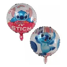 Kit 6 BalĂ”es Metalizado Lilo Stitch Estrela Tie Dye NĂșmero NĂșmero 2 Foto mini 3
