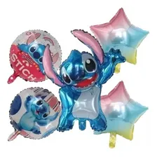 Kit 6 BalĂ”es Metalizado Lilo Stitch Estrela Tie Dye NĂșmero NĂșmero 2 Foto mini 2