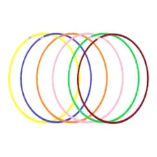 Kit 6 Bambolês Infantil Colorido Arco 65 Cm Kit Bambolê Foto mini  3