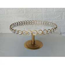 Kit 6 Bandejas Perola Ou Pedras + Espelhos ( Imediato) Cor Dourado Com Pedras Foto mini 4