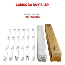 Kit 6 Barra Led CompatÃvel Com 40l2400 40l5400 Dl3944 Dl4045 - ChipSCE Foto mini 4