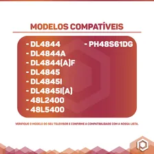 Kit 6 Barras Compatível Com 48l2400 48l5400 Dl4844 Dl4845 Televisão Pci Eletroparts Foto mini  3