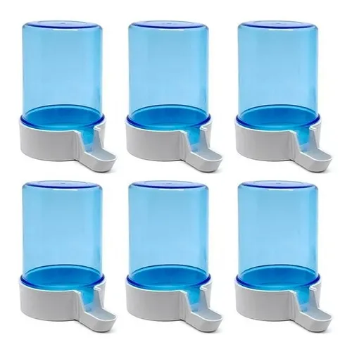 Kit 6 Bebedouro Italiano - Pássaros - 300ml - Malha Fina Bebedouro Itaiano 3ooml 6un Malha Fina Foto 1