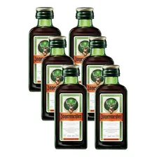 Kit 6 Bebida Licor Jagermeister Mini Garrafa Vidro 20ml Foto mini 1