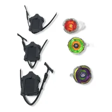 Kit 6 Beyblade Metal Tornado Fusion + 4 Lançadores + Maleta Foto mini  2