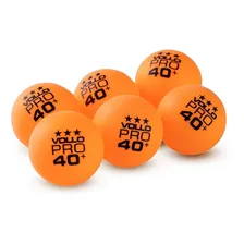 Kit 6 Bolas De TĂȘnis De Mesa Bolinhas De Ping Pong Laranja 3 Estrelas Vollo Abs 40mm Foto mini 4