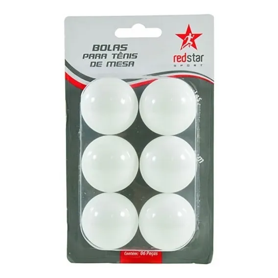 Kit 6 Bolinhas Tênis De Mesa De Ping Pong Bolinhas Foto 1