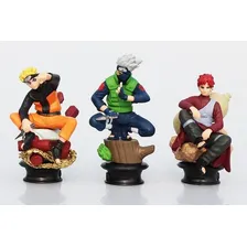 Kit 6 Bonecos Action Figure Naruto Sasuke Kakashi Gaara Foto mini 3