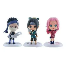 Kit 6 Bonecos Miniatura Action Figure Anime Naruto Sasuke Foto mini 3