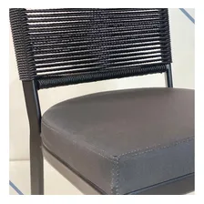Kit 6 Cadeiras Alumínio Corda Sintética Assento Ii Foto mini 4