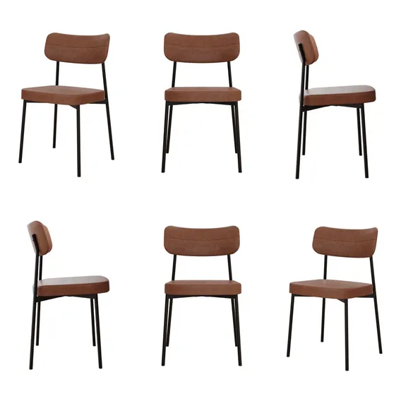 Kit 6 Cadeiras Para Mesa De Jantar Mona Espresso Bhwt Foto 1