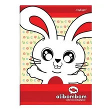 Kit 6 Caderno Alibombom Vermelho Capa Dura 60 Fls Brochurão Foto  mini 1