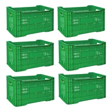 Kit 6 Caixa Hortifruti Plastica Caixa Organizadora Multiuso Foto mini 1