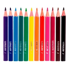 Kit 6 Caixas Lápis De Cor Pequeno 12 Cores Desenho Atacado Foto mini 3