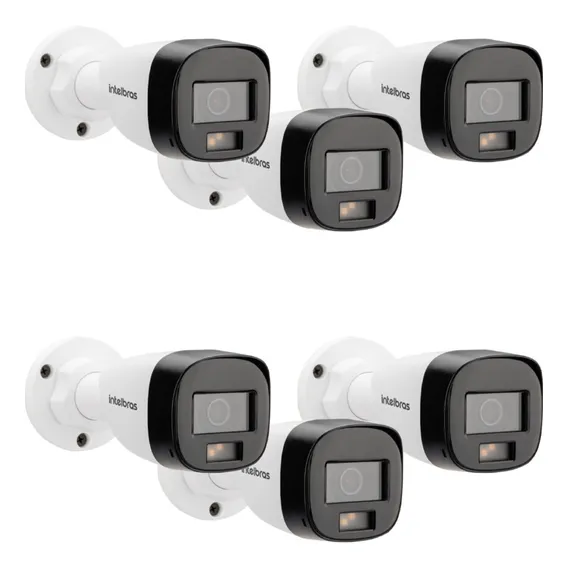 Kit 6 Cameras De Monitoramento Intelbras Full Color 1080p Cor Branco Foto 1