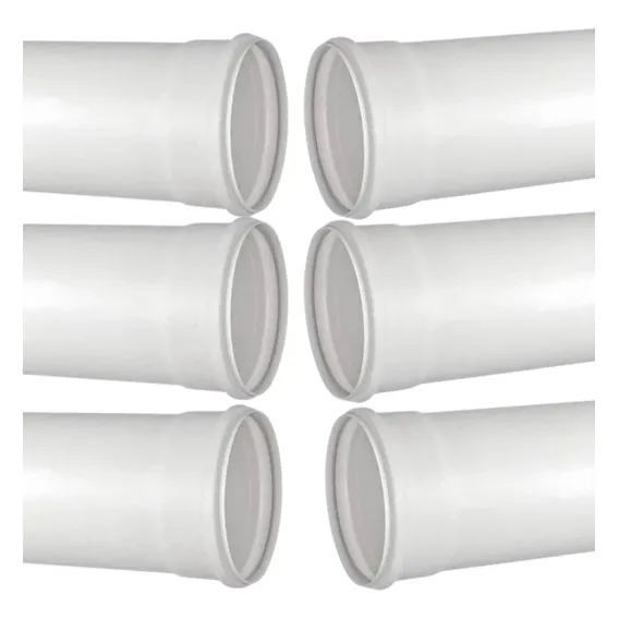 Kit 6 Cano Tubo Pvc Esgoto Branco 150mm 1 Metro Hidráulico Foto 1