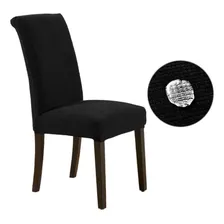 Kit 6 Capas Cadeira Impermeável Sala Jantar Cinza Claro Foto mini 2