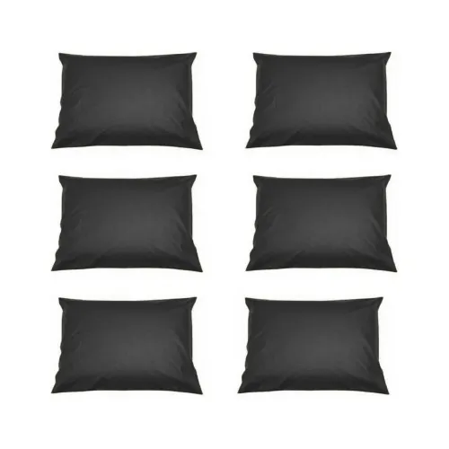 Kit 6 Capas De Travesseiro Impermeável Napa Hospitalar Cor Preto Foto 1