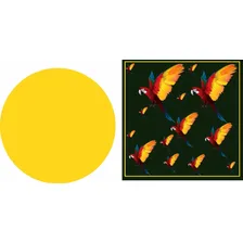 Kit 6 Capas Sousplat 6 Guardanapos 6 Anéis 6 Sousplat Em Mdf Cor Preto Tropical - Spl88 Foto mini 1