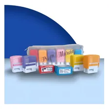 Kit 6 Carimbos Para Professores + Estojo Personalizado Foto  mini 1