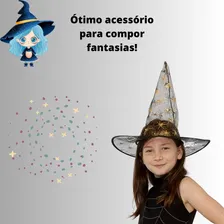 Kit 6 Chapeu De Bruxa Infantil Preto Halloween P/ Fantasia Foto mini 3