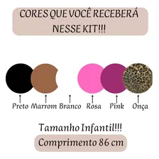Kit 6 Cintos Infantil Menina Feminino Criança Couro Ajustável Foto mini 3