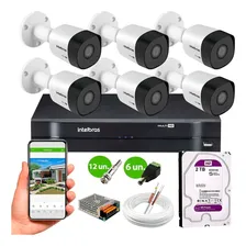 Kit 6 Câmeras Bullet 30mts Hd Vhd 3130 B Dvr Intelbras 2tb Foto mini 1