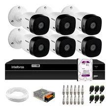 Kit 6 Câmeras Intelbras Vhl 1220 B Infra 20m Dvr 1308 Hd 2tb Foto mini 1