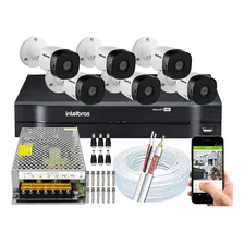 Kit 6 Câmeras Segurança Hd 720p Dvr Intelbras Mhdx 1108 Foto  mini 1