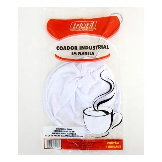 Kit 6 Coador Para Café Em Flanela Industrial - Triútil Foto 1