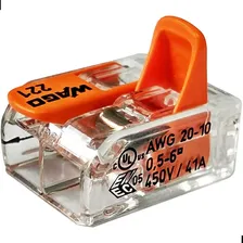 Kit 6 Conector 41a Emenda 2 Fios 6mm Wago 221-612 Foto mini 1