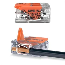 Kit 6 Conector 41a Emenda 2 Fios 6mm Wago 221-612 Foto mini 2