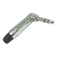 Kit 6 Conector Plug P10 Trs Estereo 90 Graus Cachimbo Em L Foto mini  3