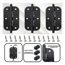 Kit 6 Conjuntos Dobradiça Aço Inox Stam C/ Rolamento Pino Foto mini 4