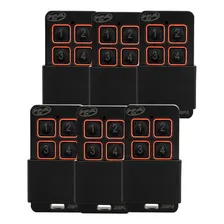 Kit 6 Controles Remoto Ppa 4 Botões Tx Zap 433mhz Laranja Foto  mini 1