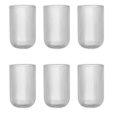 Kit 6 Copo Transparente Versalhes Grafiato Drink Suco 460ml Foto mini 1