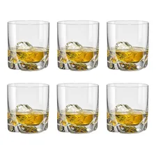 Kit 6 Copos Whisky Dose Cristal Titânio Bohemia Trio 410ml Foto  mini 1