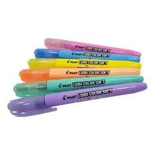 Kit 6 Cores Pastel Caneta Marca Texto Lumi Color Soft Pilot Foto mini 1